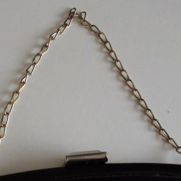 Clutch Handbag Evening or Mourning purse Black 1940s Exc condition - Picture 3 of 6